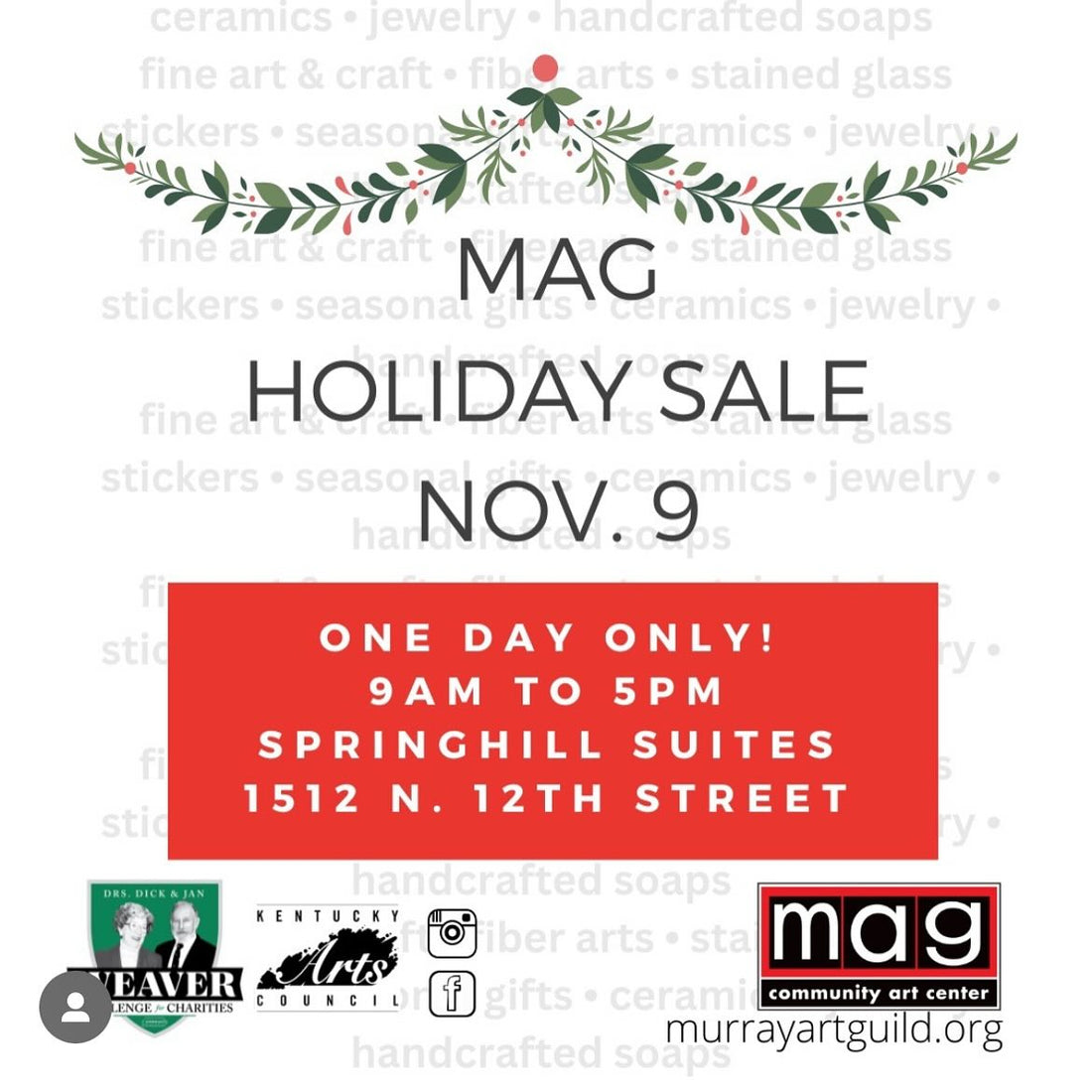 Murray Art Guild Holiday Sale