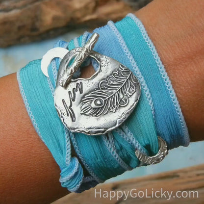 HappyGoLick Jewelry Silk Wrap Bracelets