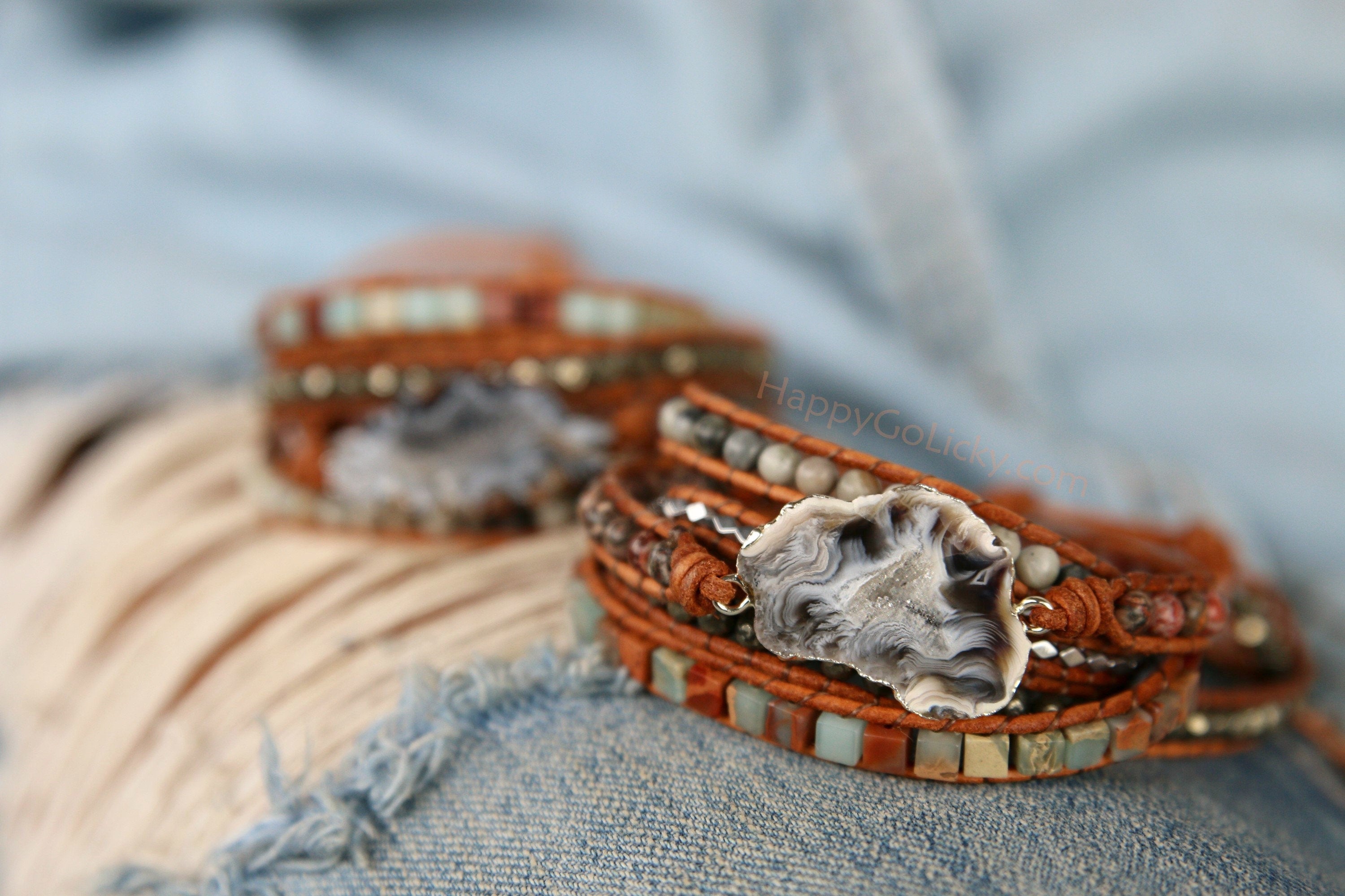 Orange, buy Yellow and Brown Diffuser Bracelet Earthy Bohemian Stackable Jewelry Gifts for Men Stone Leather Wrap Bohemian Chic