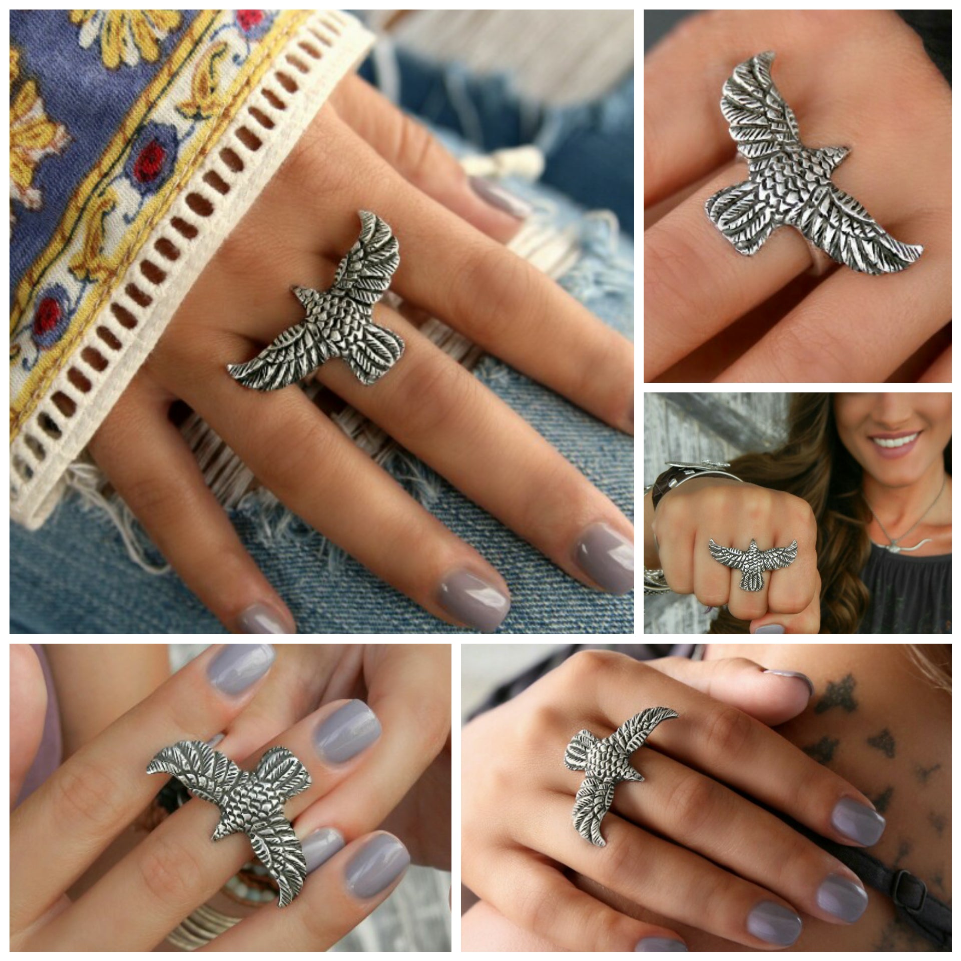 Chunky on sale boho rings