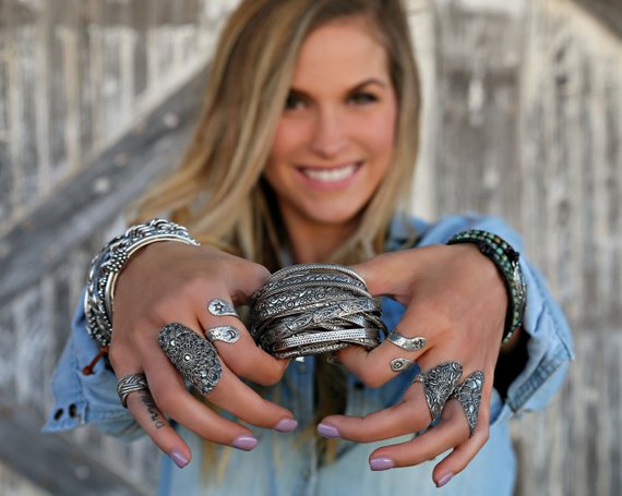 Stacking shop silver bracelets