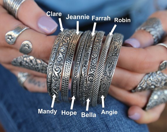 Best sterling 2024 silver bangles