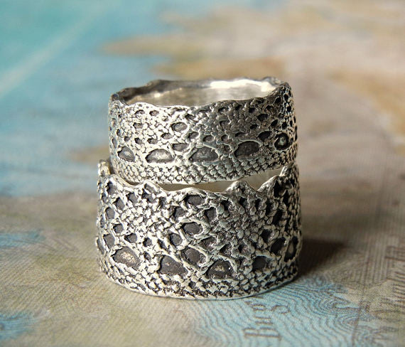 Boho Lace Sterling Silver Ring