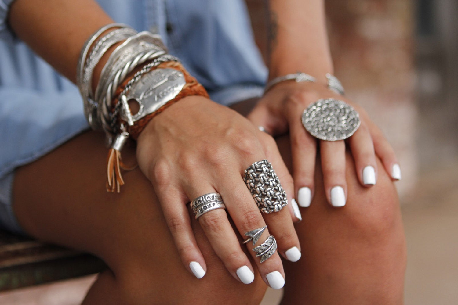 Midi finger rings sterling on sale silver