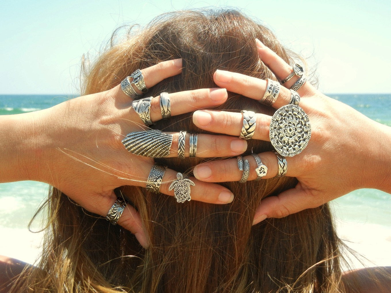 Seashell ring on sale