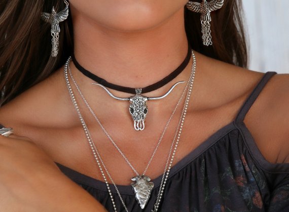 Cow Skull Necklace – American Swank